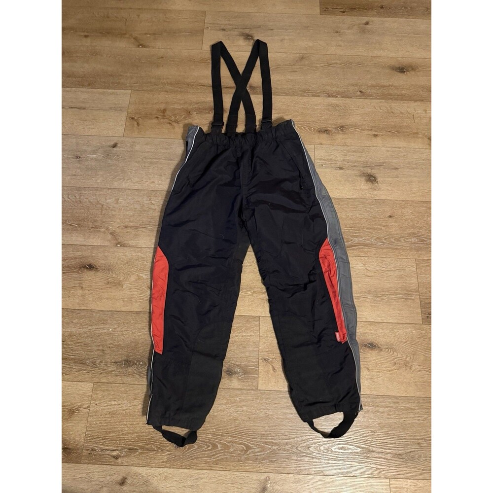Harley Davidson Rain Wear Overalls Pants Riding Mens XL Black Nylon Stirrup